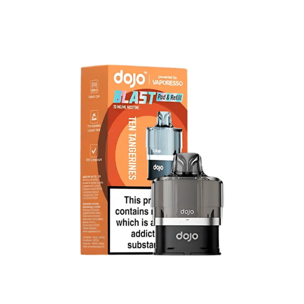 Vaporesso Dojo Blast 6000 Prefilled Pods - Eliquid Base - Ten Tangerines