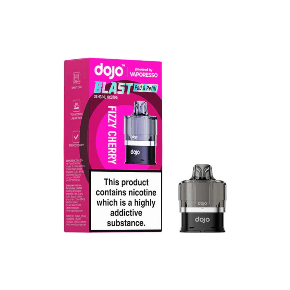 Vaporesso Dojo Blast 6000 Prefilled Pods - Eliquid Base - Fizzy Cherry