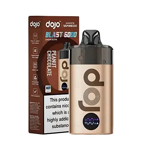 Vaporesso Dojo Blast 6000 Puff Vape Kit - Eliquid Base - Peanut Chocolate