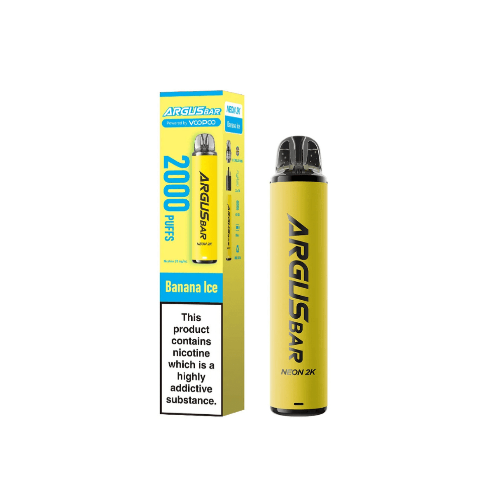 Voopoo Argus Bar Neon 2K Prefilled Pod Kit - Eliquid Base - Banana Ice
