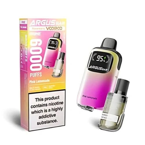 VooPoo Argus Bar Prime 6000 Disposable Vape, Pink Lemonade