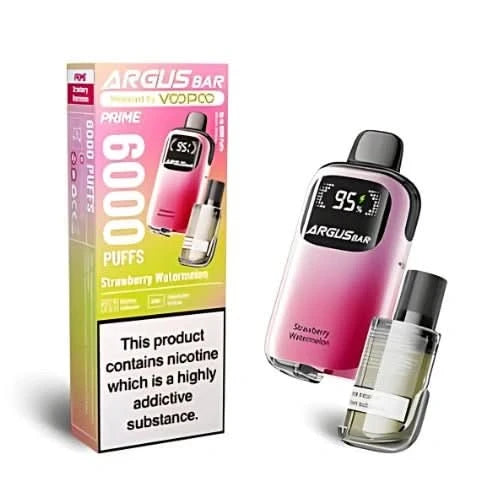 VooPoo Argus Bar Prime 6000 Disposable Vape, Strawberry Watermelon