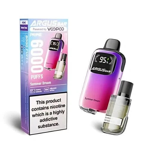 VooPoo Argus Bar Prime 6000 Disposable Vape, Summer Dream