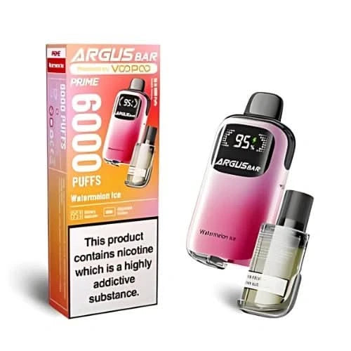 VooPoo Argus Bar Prime 6000 Disposable Vape, Watermelon Ice