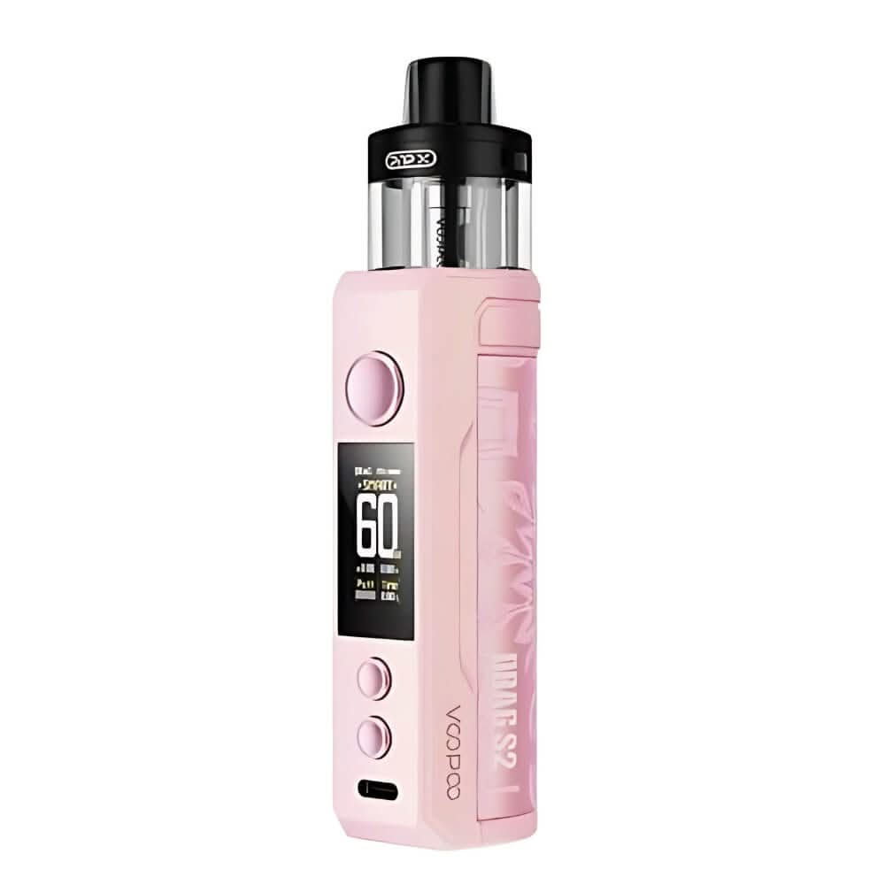 Voopoo Drag S2 Pod Kit - Glow Pink - Eliquid Base - 
