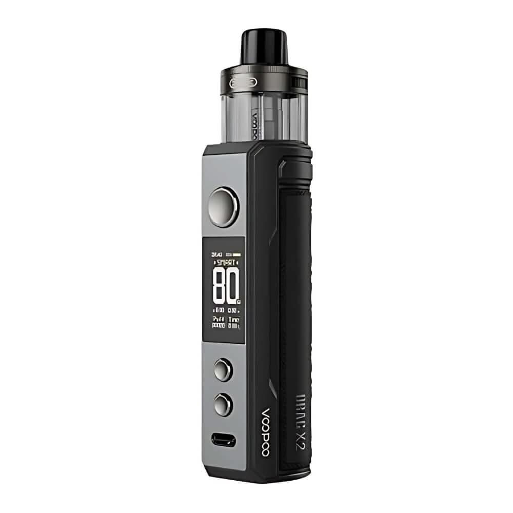 Voopoo Drag X2 Pod Kit - Grey Metal - Eliquid Base - 