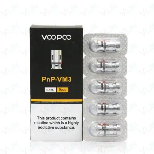 VooPoo PnP Replacement Coils - Eliquid Base - VM3 - 0.45ohm