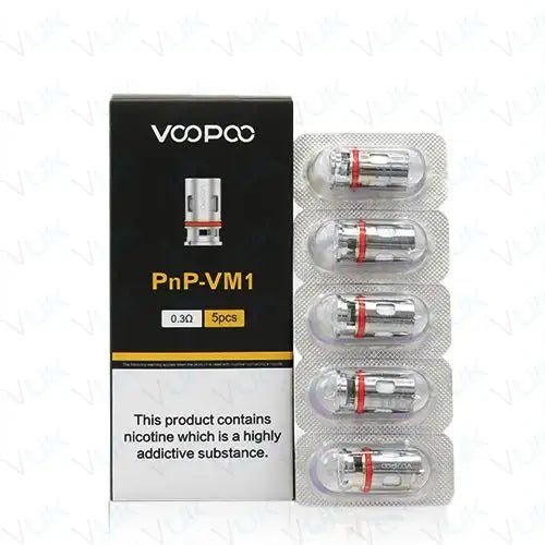 VooPoo PnP Replacement Coils - Eliquid Base - VM1 - 0.3ohm