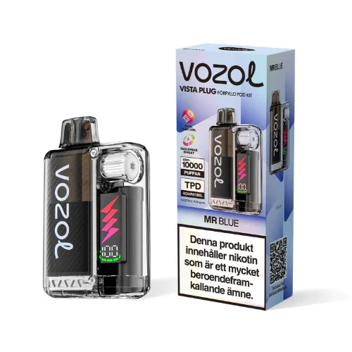 VOZOL vape device and packaging on a white background