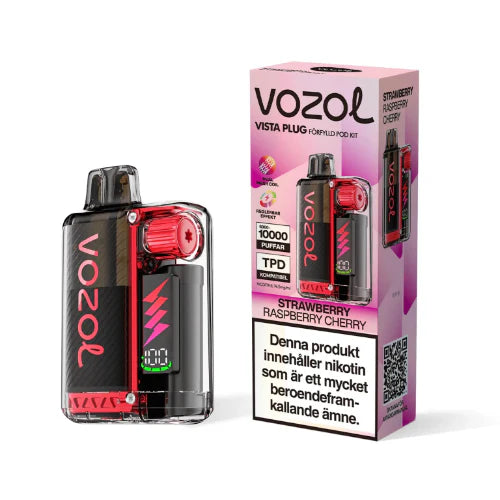 VOZOL vape device and packaging on a white background