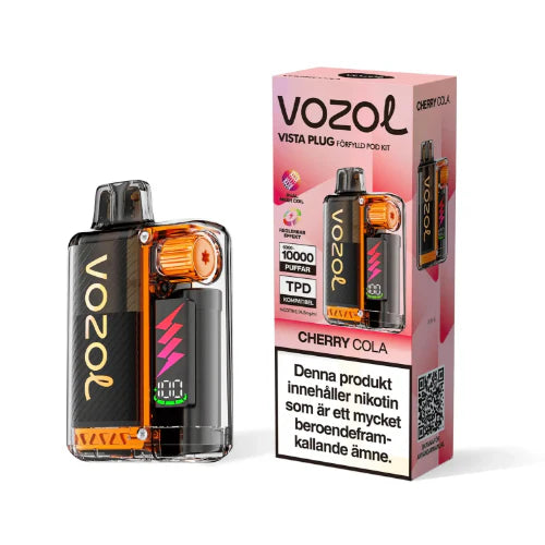 VOZOL vape device and packaging on a white background