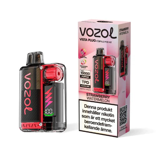 VOZOL vape device and packaging on a white background