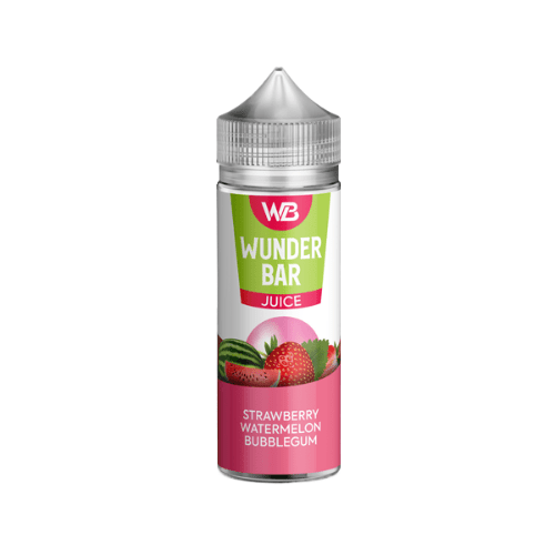 Wunder Bar Juice 100ml Shortfill 0mg , Strawberry Watermelon Bubblegum