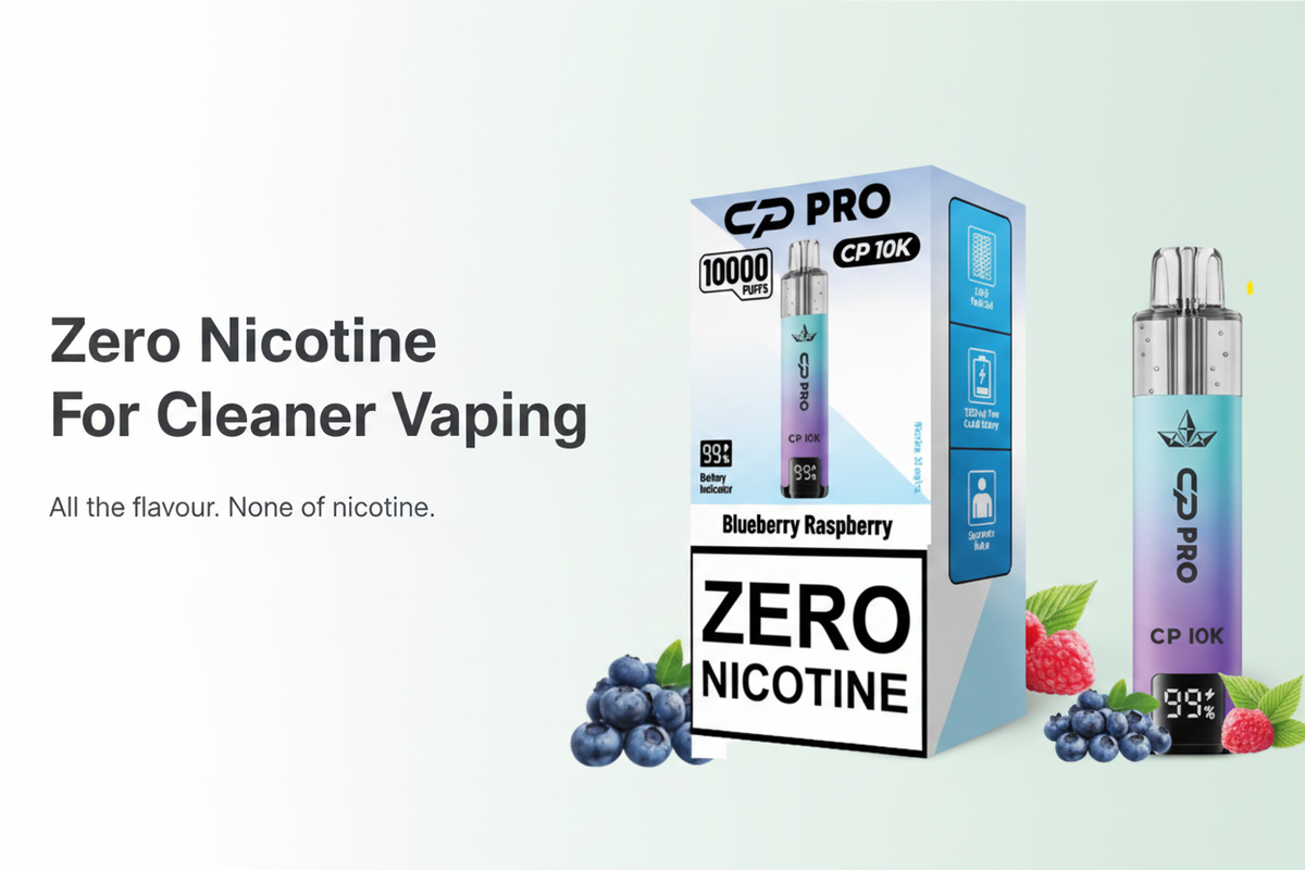 Zero Nicotine For Cleaner Vaping