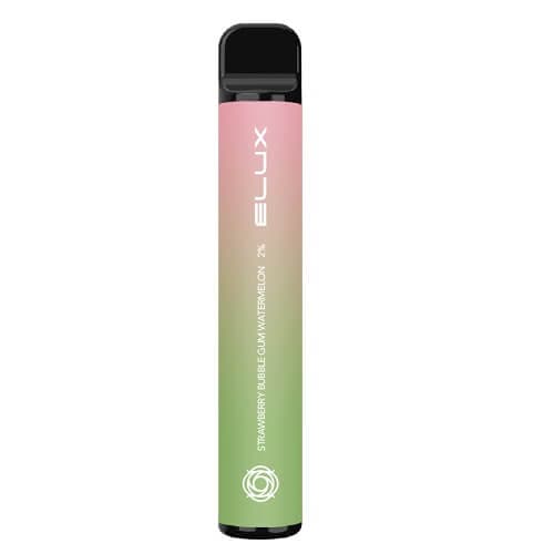 Elux Bar 600 Puffs Disposable Vape Device - Strawberry Bubblegum Watermlon