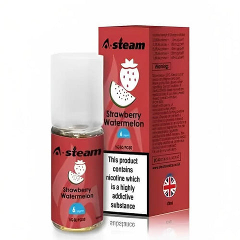 A-Steam 10ml E-Liquid - Pack of 10 - Eliquid Base-Strawberry Watermelon