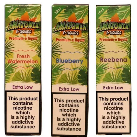 Amazonia 10ml E-Liquid 50/50 | All Flavours (3x) - Eliquid Base-Pink Lemonade