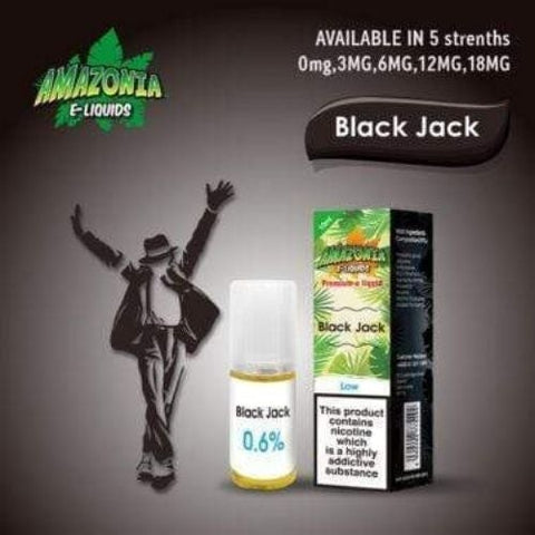 Amazonia 10ml E-Liquid 50/50 | All Flavours - Pack of 10 - Eliquid Base-Black Jack