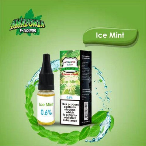 Amazonia 10ml E-Liquid 50/50 | All Flavours - Pack of 10 - Eliquid Base-Ice Mint