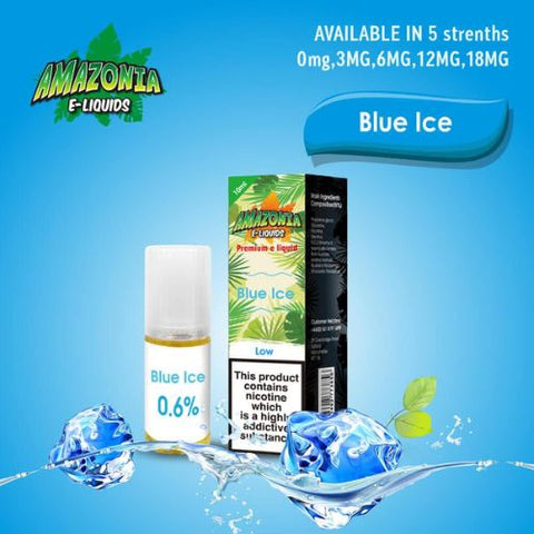 Amazonia 10ml E-Liquid 50/50 | All Flavours - Pack of 10 - Eliquid Base-Blue Ice