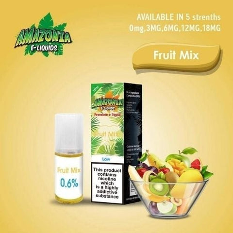 Amazonia 10ml E-Liquid 50/50 | All Flavours - Pack of 10 - Eliquid Base-Fruit Mix