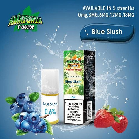 Amazonia 10ml E-Liquid 50/50 | All Flavours - Pack of 10 - Eliquid Base-Blue Slush