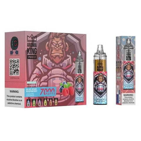 Aroma King 7000 Disposable Device 20MG - Eliquid Base-Blueberry Sour Raspberry