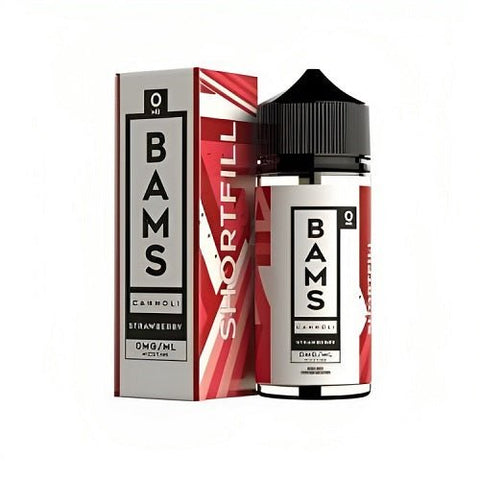Bams 100ml Shortfill E-Liquid - Eliquid Base-Strawberry Cannoli