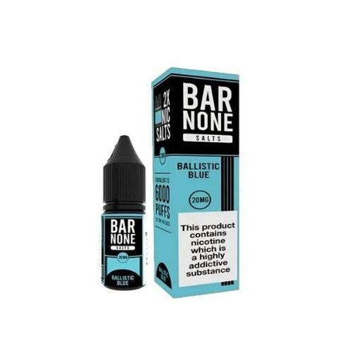 Bar None Nic Salts 10ml E-Liquid Pack of 5 - Eliquid Base-Ballistic Blue