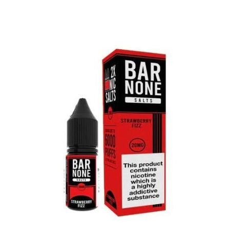 Bar None Nic Salts 10ml E-Liquid Pack of 5 - Eliquid Base-Strawberry Fizz