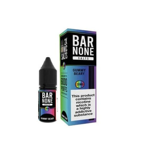 Bar None Nic Salts 10ml E-Liquid Pack of 5 - Eliquid Base-Gummy Bear