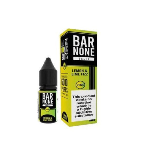 Bar None Nic Salts 10ml E-Liquid Pack of 5 - Eliquid Base-Lemon & Lime Fizz