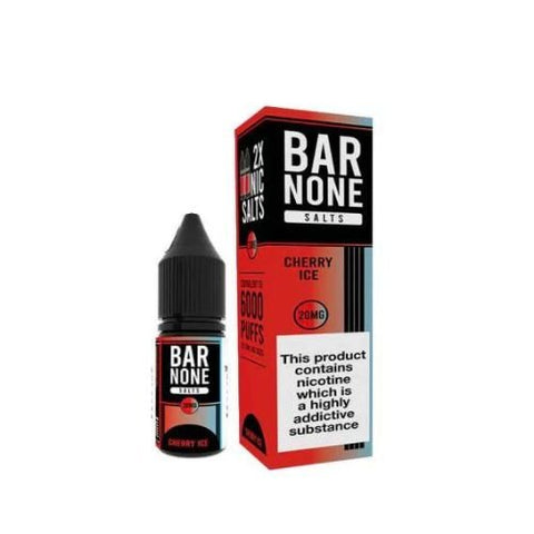 Bar None Nic Salts 10ml E-Liquid Pack of 5 - Eliquid Base-Cherry Ice