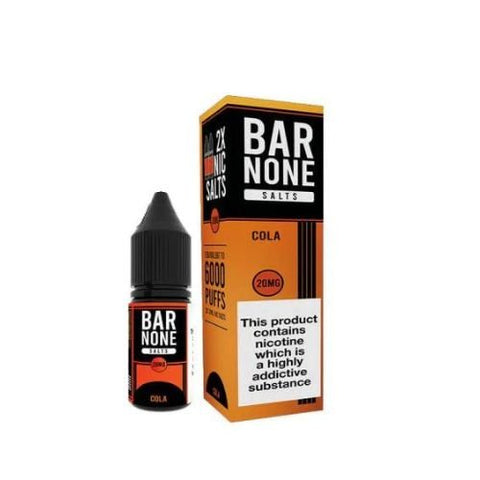 Bar None Nic Salts 10ml E-Liquid Pack of 5 - Eliquid Base-Cola