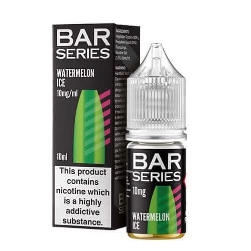 Bar Series Nic Salt 10ml E-Liquid | Pack of 10- Watermelon Ice
