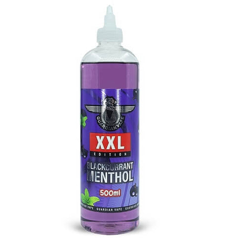 Blackcurrant Menthol 500ml E-Liquid by Guardian Vape XXL Edition - Eliquid Base