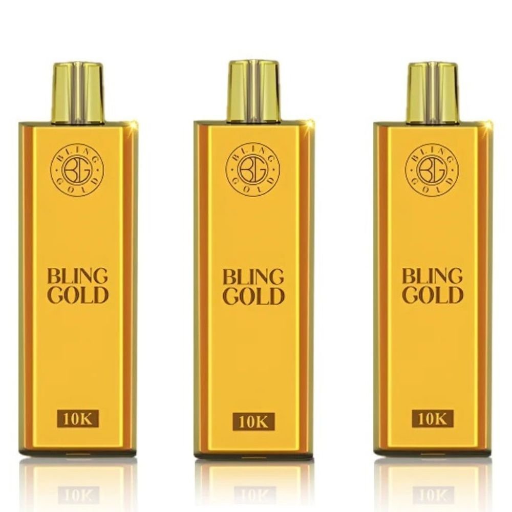 Bling Gold 10000 Puff Disposable Device– Eliquid Base