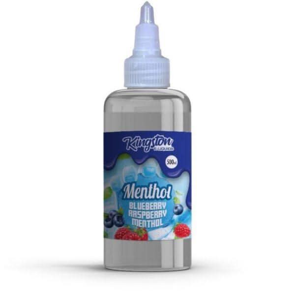 Blueberry, Raspberry & Menthol E-Liquid By Kingston 500ml 