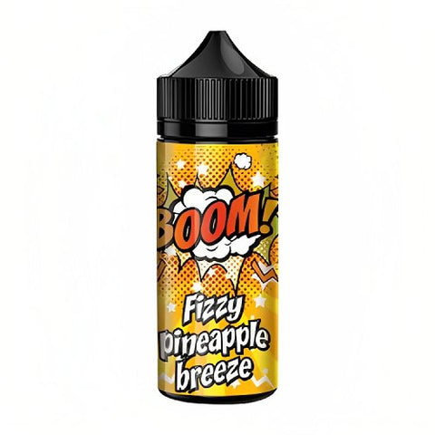 Boom 100ml Shortfill E-liquid - Eliquid Base-Fizzy Pineapple Breeze