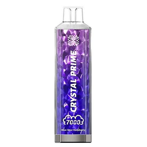 Crystal Prime 7000 Puffs Disposable Vape Device -Blue Sour Raspberry