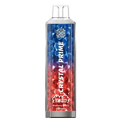 Crystal Prime 7000 Puffs Disposable Vape Device -Blueberry Cherry Cranberry