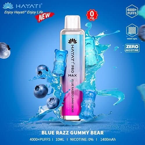 Hayati Pro Max 4000  Disposable -Blue Razz Gummy Bear
