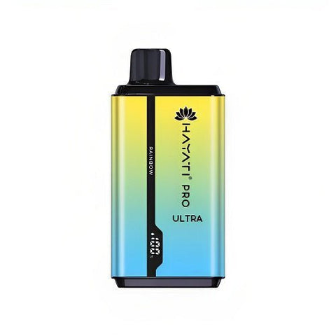 Box of 10 Hayati Pro ultra 15000 Puff Disposable Device - Eliquid Base-Rainbow