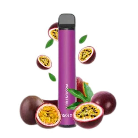 Box of 10 Mckesse Bar 600 Disposable Vape Pod Device - Eliquid Base-Passion Fruit