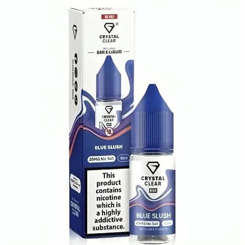 Crystal Clear 10ml Nic Salt - Pack of 10 - Blue Slush