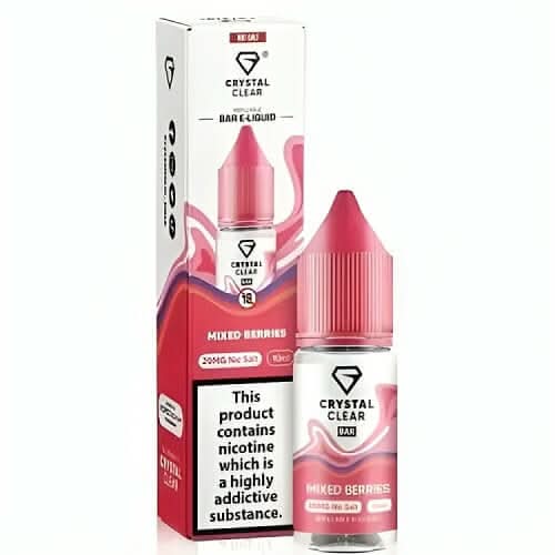 Crystal Clear 10ml Nic Salt - Pack of 10 - Mixed Berries