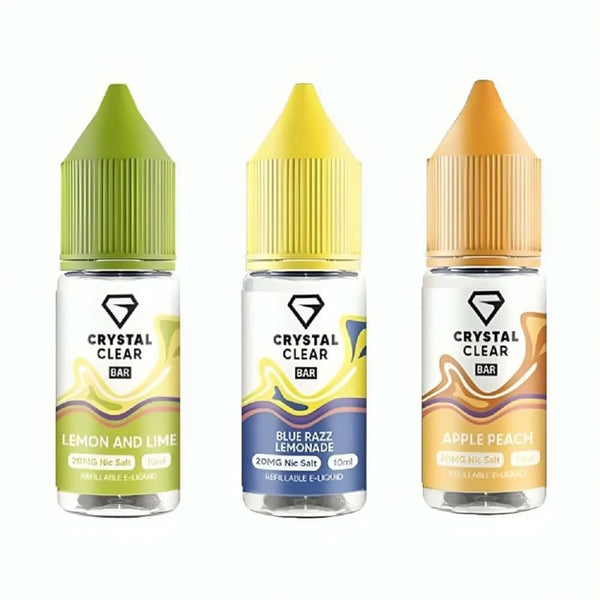Crystal Clear 10ml Nic Salt Vape Juice – 5 for £10 – Eliquid Base