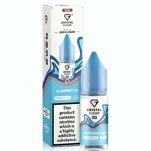 Crystal Clear 10ml Nic Salt - Pack of 10 - Blueberry Ice