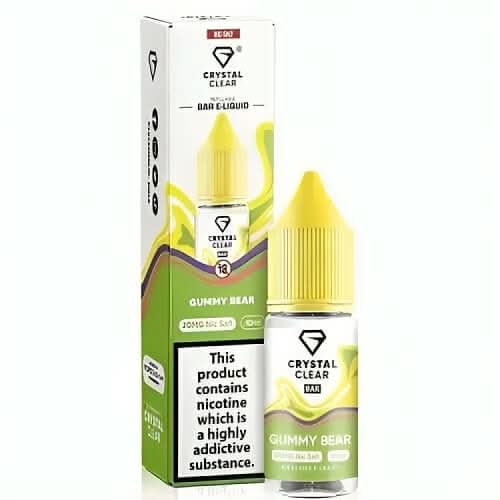 Crystal Clear 10ml Nic Salt - Pack of 10 - Gummy Bear