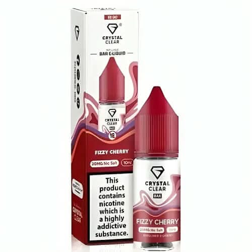 Crystal Clear 10ml Nic Salt - Pack of 10 - Fizzy Cherry